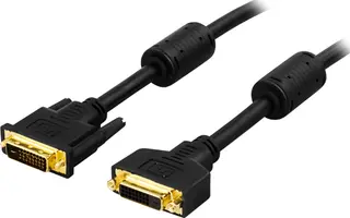 Produktfoto för Deltaco Bildskärmskabel 2m Dvi-d Dual Link Hane Dvi-d Dual Link Hona