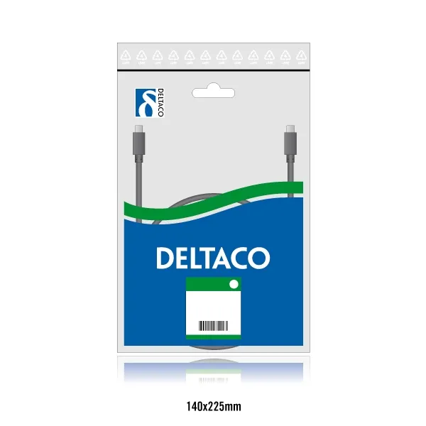 Bild 2 för DELTACO  Cat5e patchkabel, 2m, vit