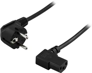 Produktfoto för Deltaco Del-109b 0.2m Power Cee 7/7 Hane Power Iec 60320 C13
