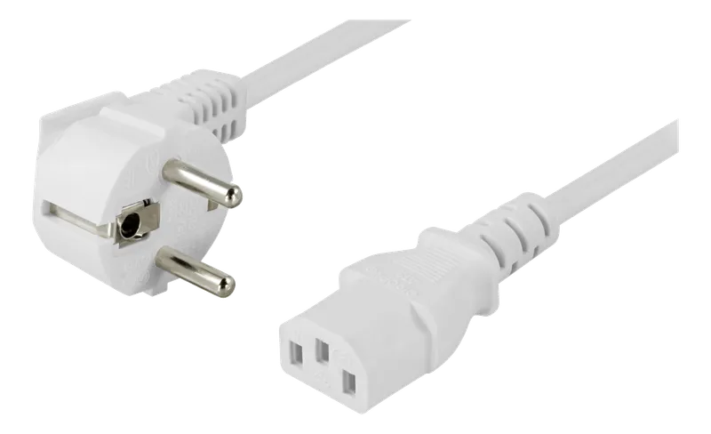 Bild 1 för Deltaco DEL-111AV - power cable - power CEE 7/7 to power IEC 60320 C13 - 10 m