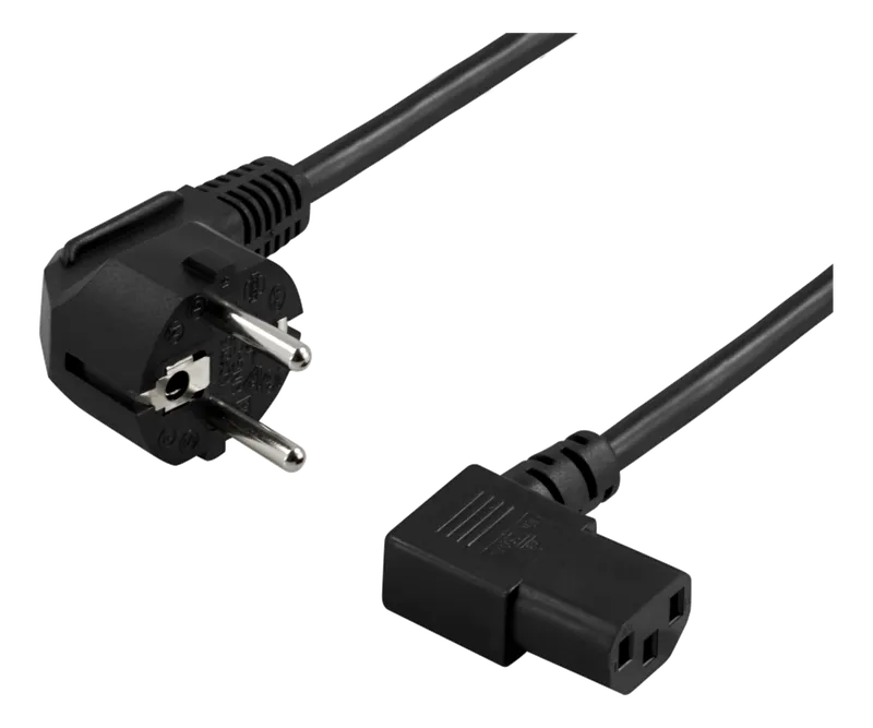 Bild 1 för Deltaco DEL-111D - power cable - power CEE 7/7 to power IEC 60320 C13 - 10 m