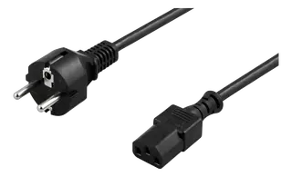 Produktfoto för Deltaco DEL-111N - power cable - power CEE 7/7 to power IEC 60320 C13 - 10 m