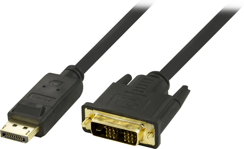 Bild 2 för Deltaco DisplayPort till DVI-kabel 3m - Svart