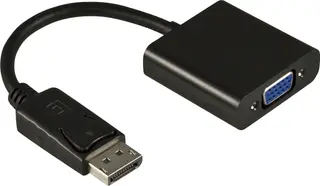 Produktfoto för DELTACO DP-VGA7 - Videotransformator - DisplayPort - VGA - sort