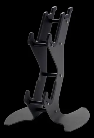 Produktfoto för Deltaco Dual Controller and Headset Stand in metal black