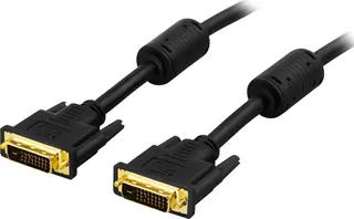 Produktfoto för DELTACO DVI monitorkabel Dual Link, DVI-D ha - ha, 2m