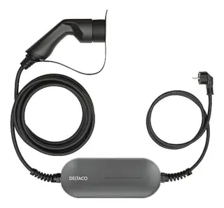 Produktfoto för Deltaco e-Charge Deltaco e-Charge Laddkabel 2,3 kW Schuko - Typ2 1-FAS
