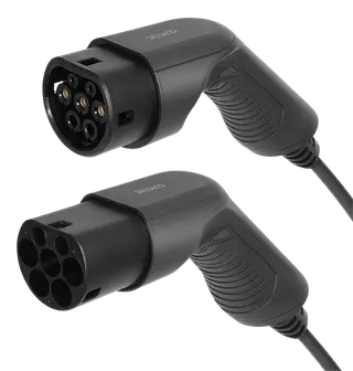 Produktfoto för Deltaco e-Charge Laddkabel e-Charge 3,6 kW Typ2 till Typ2, 16A, 5m 3,6