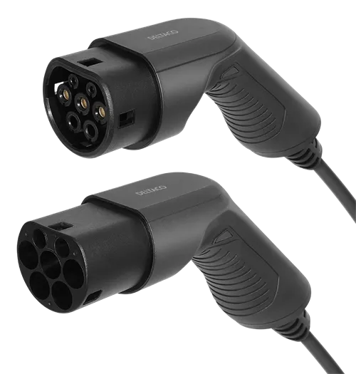 Alternativ bild 0 för Deltaco e-Charge Laddkabel e-Charge 3,6 kW Typ2 till Typ2, 16A, 5m 3,6