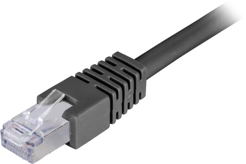 Bild 1 för DELTACO F/UTP Cat6 patchkabel 50m, svart