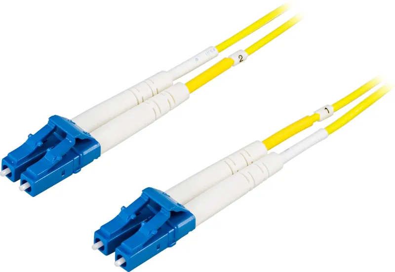 Bild 1 för DELTACO Fiberkablage LC - LC, duplex, singlemode OS2, 10m