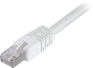 Produktfoto för Deltaco FTP Cat6 Nätverkskabel / 0.3m - Vit
