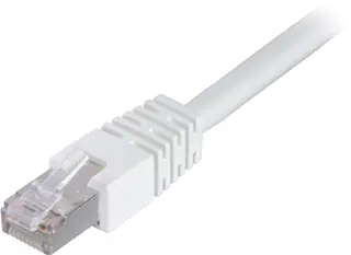 Produktfoto för Deltaco FTP Cat6 Nätverkskabel / 10m - Vit