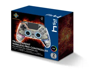 Produktfoto för Deltaco GAM-169-T - Transparent - Controller - Sony PlayStation 4
