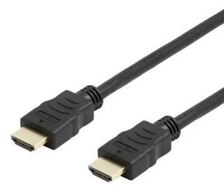 Produktfoto för DELTACO HDMI-1050D-FLEX - Hög hastighet - HDMI-kabel med Ethernet - HDMI hane till HDMI hane - 5 m - svart - stöd för 4K
