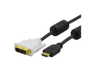 Produktfoto för DELTACO HDMI-110D - Adapterkabel - HDMI hane till DVI hane - 1 m - svart