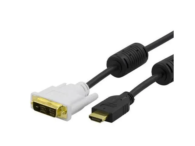 Alternativ bild 0 för DELTACO HDMI-110D - Adapterkabel - HDMI hane till DVI hane - 1 m - svart