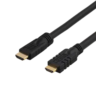 Produktfoto för DELTACO HDMI-1250 - HDMI-kabel med Ethernet - HDMI han til HDMI han - 25 m - sort