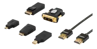 Produktfoto för DELTACO HDMI-251 - HDMI-kabel med Ethernet-kit - 2 m - svart