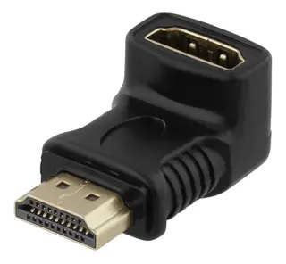 Produktfoto för Deltaco HDMI-adapter, vinklad nedåt