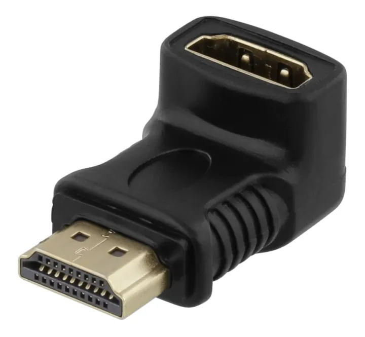 Alternativ bild 0 för Deltaco HDMI-adapter, vinklad nedåt