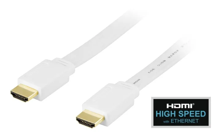Alternativ bild 0 för DELTACO HDMI-kabel, v1.4+Ethernet, 19-pin ha-ha, 1080p,1m