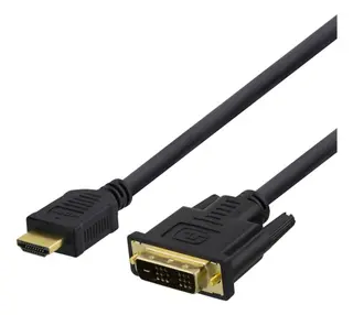 Produktfoto för Deltaco HDMI till DVI-kabel, 5m, Full HD - Svart
