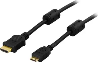 Produktfoto för Deltaco HDMI till Mini HDMI-kabel / 1m - Svart