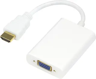 Produktfoto för DELTACO HDMI-VGA8 - Videotransformator - HDMI - VGA - vit