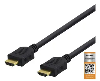 Produktfoto för DELTACO High-Speed Premium HDMI-kabel, 3m, Ethernet, 4K UHD, svart