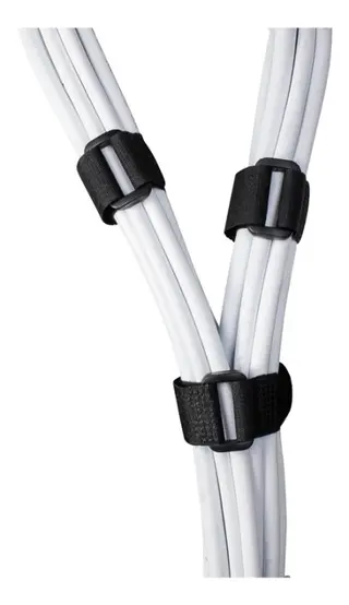 Produktfoto för Deltaco Hook and loop fastener cable 10pack