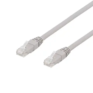 Produktfoto för DELTACO Kabel nätverk UTP Cat6a 3m Grå