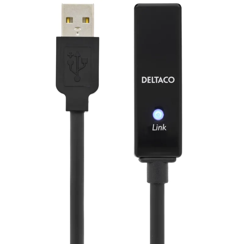Bild 2 för DELTACO Kabel USB Aktiv Förlängning 10m