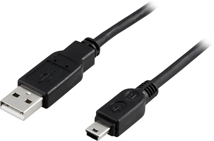 Alternativ bild 0 för DELTACO Kabel USB - Mini USB 2m