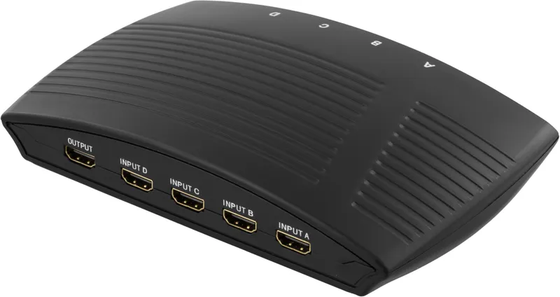 Bild 2 för DELTACO Manuell HDMI-switch, 4 ingångar till en utgång, Full HD i 60Hz