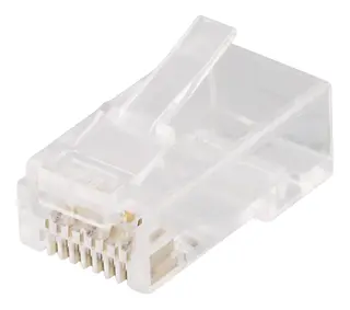 Produktfoto för DELTACO MD-21 - Nätverkskontakt - RJ-45 (hane) - UTP - CAT 6A (20 st)