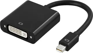 Produktfoto för Deltaco mini DisplayPort till DVI-D adapter, ha-ho, 0,1m, svart
