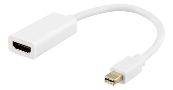 Alternativ bild 0 för Deltaco Mini DisplayPort till HDMI Adapter, 0,2m - Vit