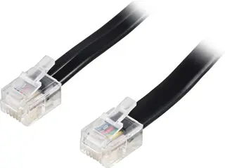 Produktfoto för Deltaco Modular cable RJ12/6C 5m, black
