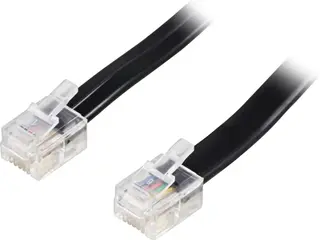 Produktfoto för Deltaco Modular cable RJ12/6C 5m, black
