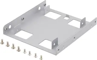 Produktfoto för Deltaco monteringsram, 2,5" HDD till 3,5", silver