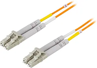 Produktfoto för DELTACO - Nätverkskabel - LC multiläge (hane) till LC multiläge (hane) - 20 m - fiberoptisk - 62,5/125 mikron