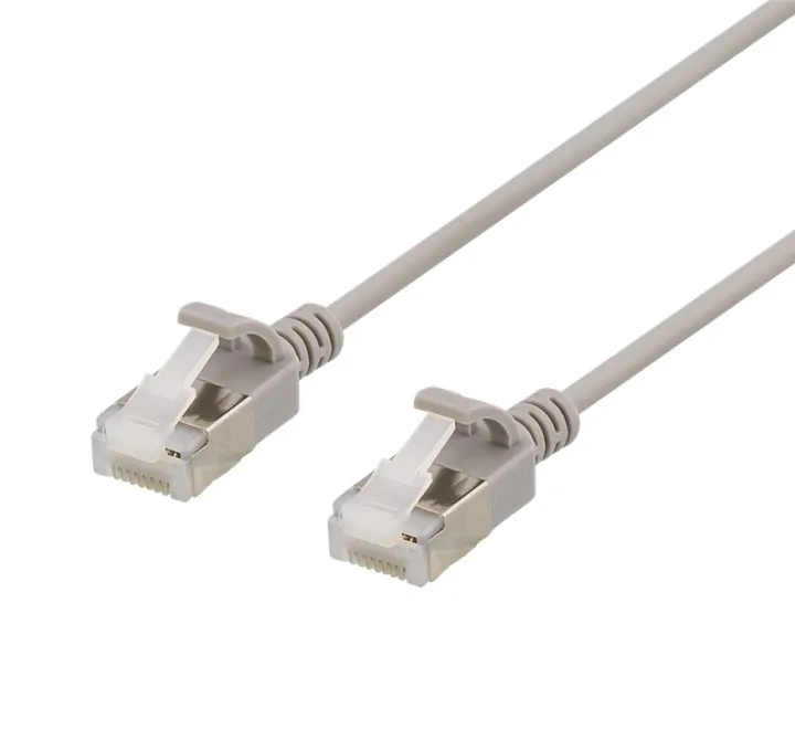 Alternativ bild 0 för DELTACO - Nätverkskabel - RJ-45 (hane) till RJ-45 (hane) - 3 m - U/FTP - CAT 6a - halogenfri - grå