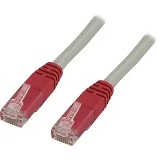 Produktfoto för Deltaco Övergångskabel Rj-45 Rj-45 Cat 6 1m Grå
