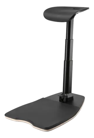 Produktfoto för DELTACO Office Premium - Läropall - ergonomisk - böjd kant - polyuretanskum - svart
