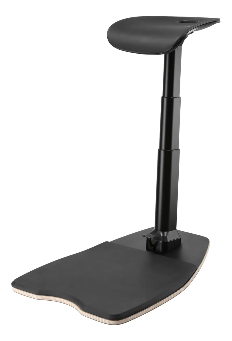 Bild 1 för DELTACO Office Premium - Läropall - ergonomisk - böjd kant - polyuretanskum - svart