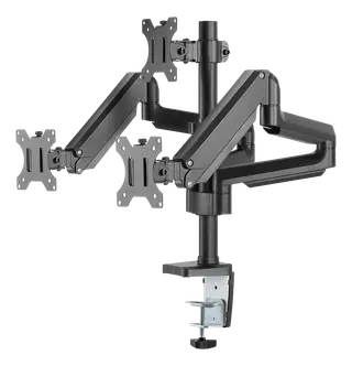 Produktfoto för Deltaco Office triple hydraulisk monitor-arm 17"-27"
