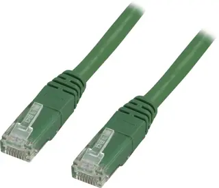 Produktfoto för DELTACO - Patch-kabel - RJ-45 (hane) till RJ-45 (hane) - 1 m - UTP - CAT 6 - grön