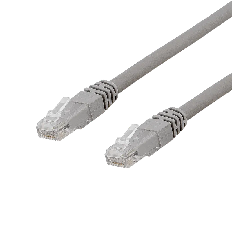 Bild 1 för DELTACO - Patch-kabel - RJ-45 (hane) till RJ-45 (hane) - 25 m - UTP - CAT 6a - halogenfri, formpressad - grå