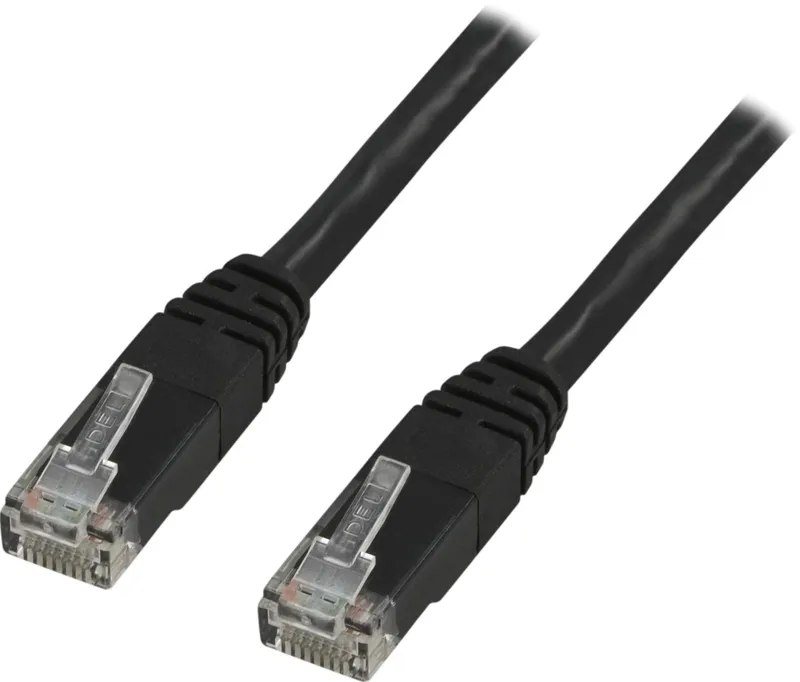 Bild 1 för DELTACO - Patch-kabel - RJ-45 (hane) till RJ-45 (hane) - 7 m - UTP - CAT 6 - formpressad - svart